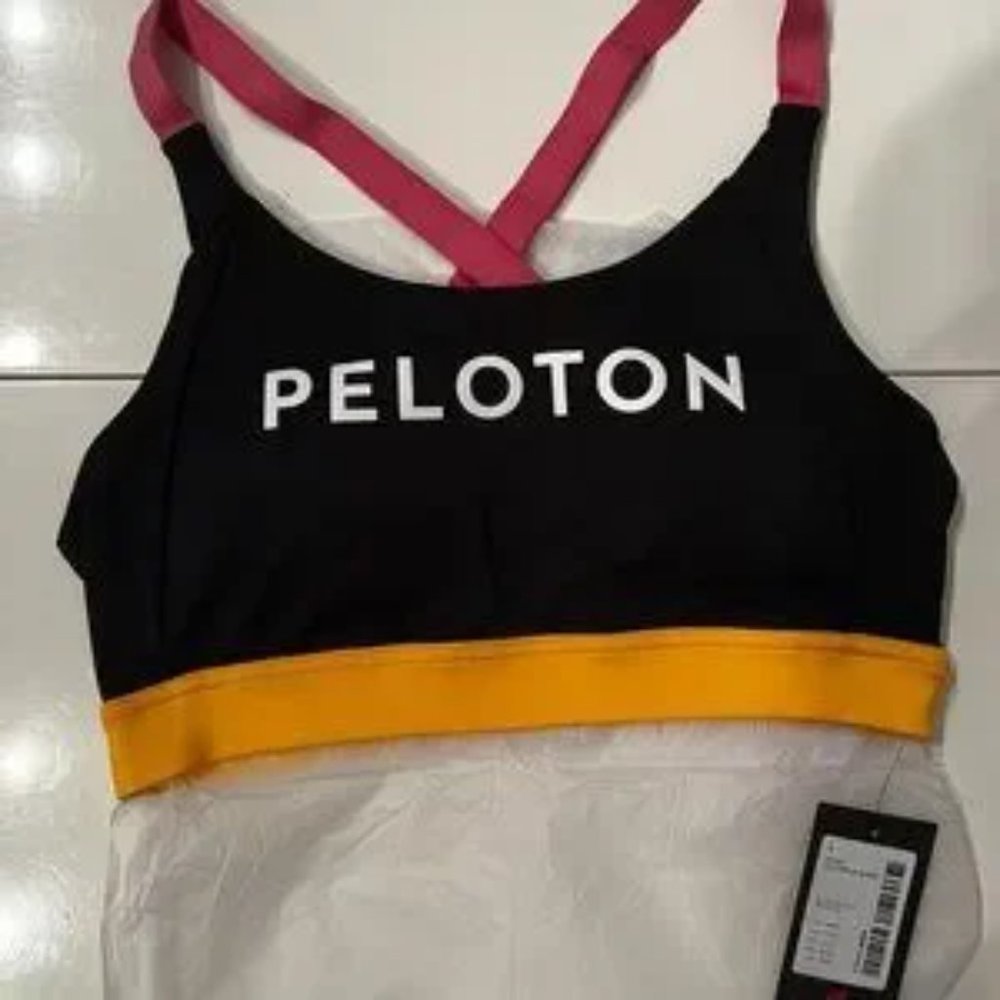 Peloton Color Block Bra Top (NWT / Size Small / Black)